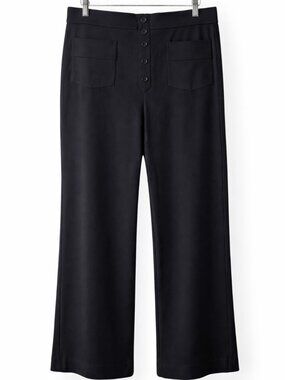 NWT Halara High Rise Wide Leg Pants XL Petite Black Pull On Travel Work Pants